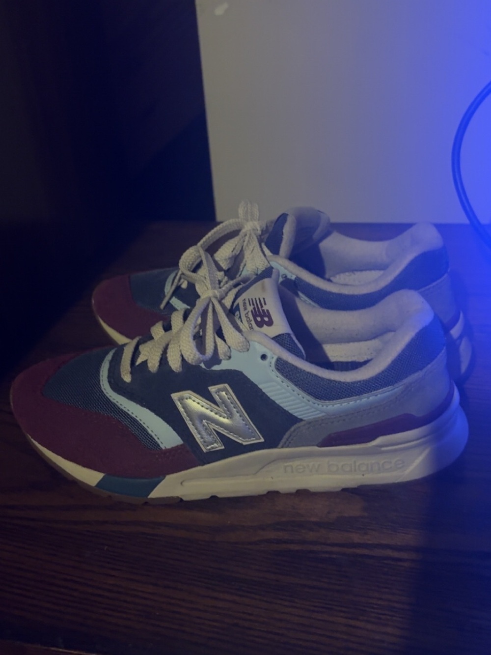 New Balance Navy and Beige Women's Casual Sneaker